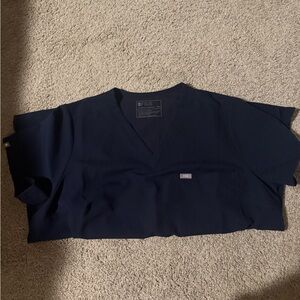 FIGS Navy Blue V-Neck Scrub shirt